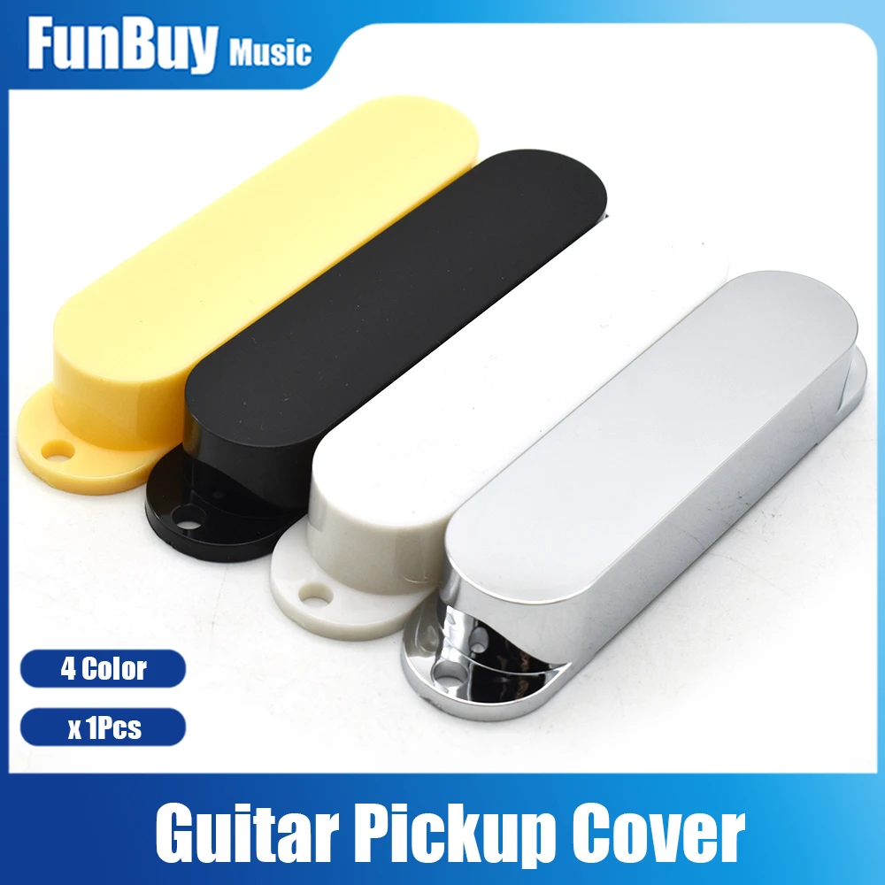 

1pcs Single Coil ST Electric Guitar Pickup Cover ABS Guitar Pickup Case Holder Black/White/Yellow/Chrome