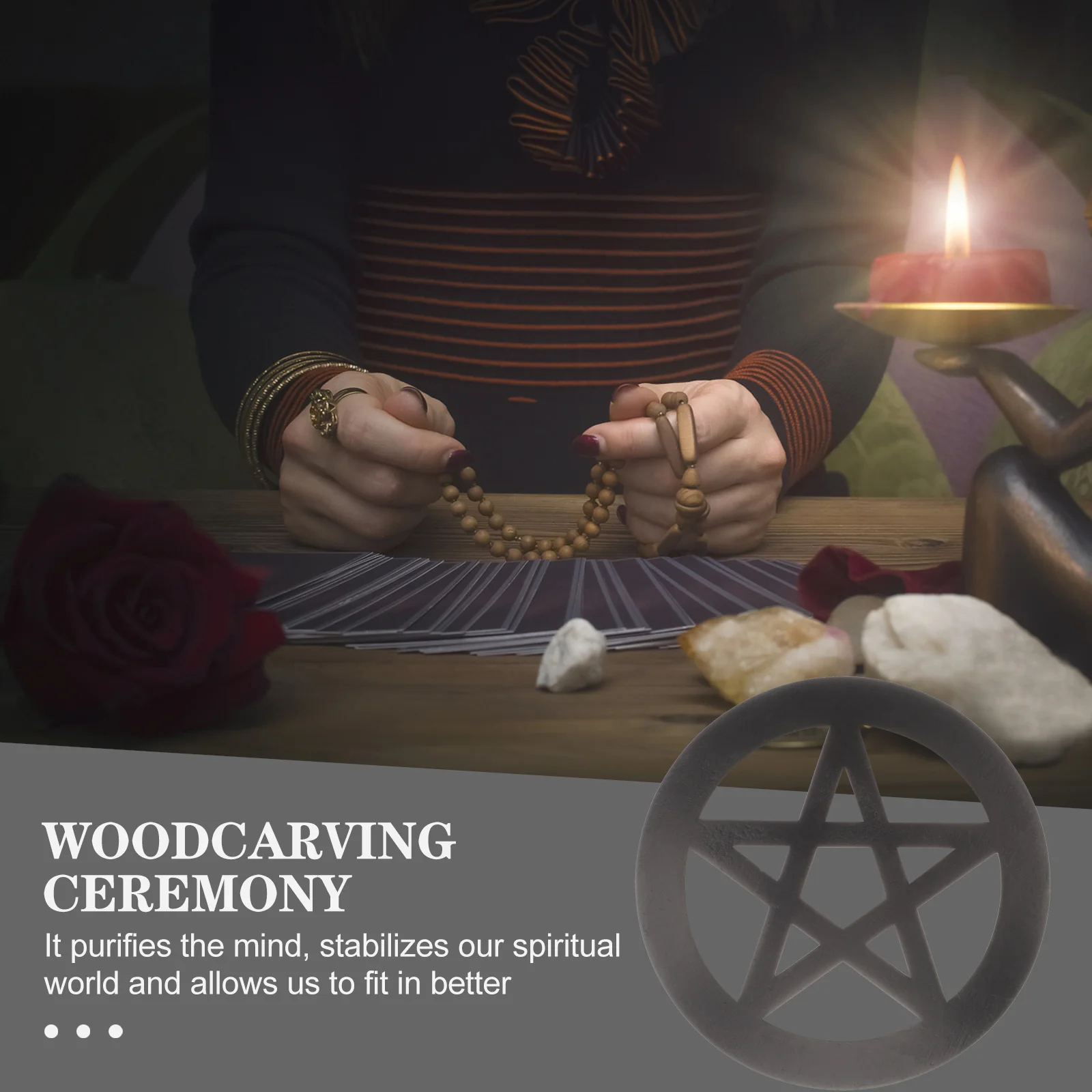 Алтальная плитка деревянная стена пентаграмкельтские украшения куклы