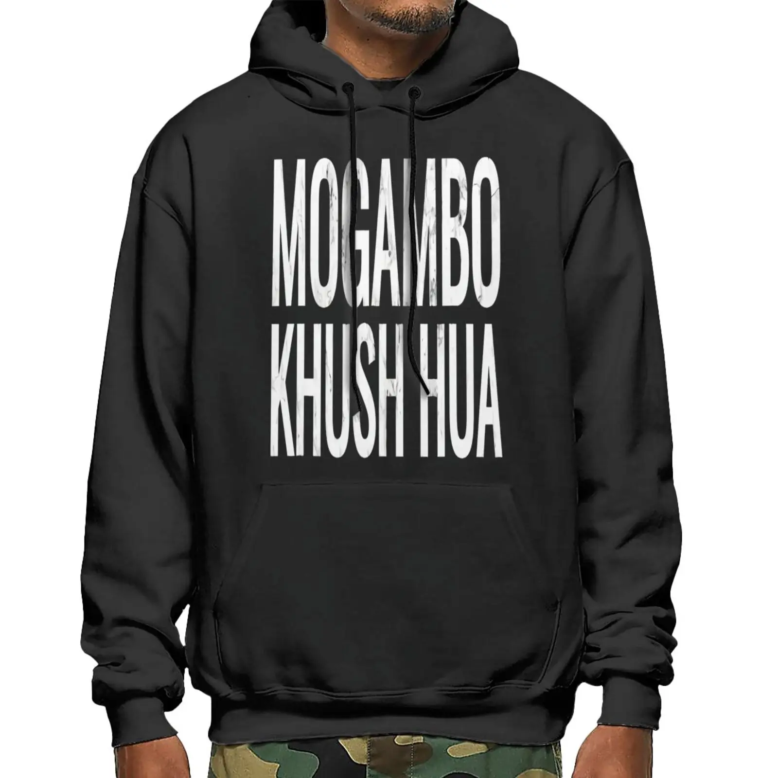 

Свитшот мужской с аниме-надписью «Mogambo Khush Hua Hippie»