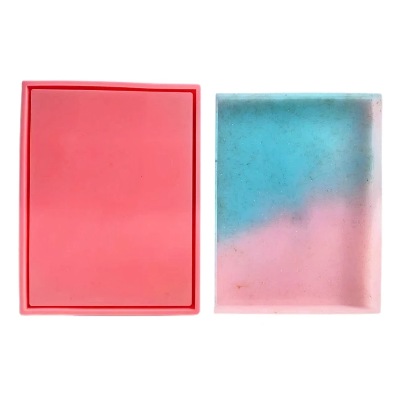 

R3MC Home Storage Tray Epoxy Resin Crafts Silicone Easy to Use Gift for DIY Lover