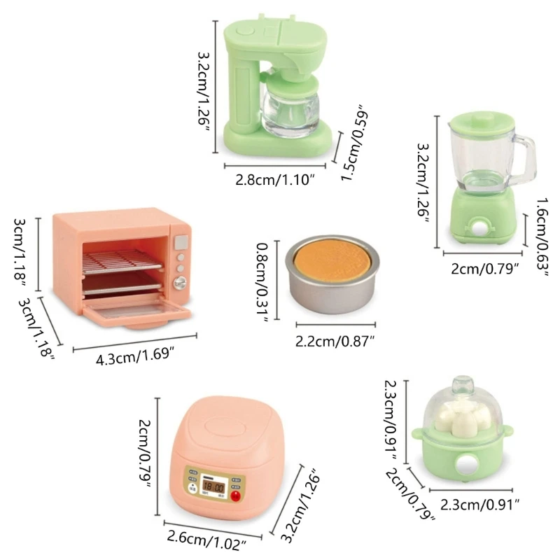 Набор моделей кухонной плиты для кукольного домика модель посуды аксессуары