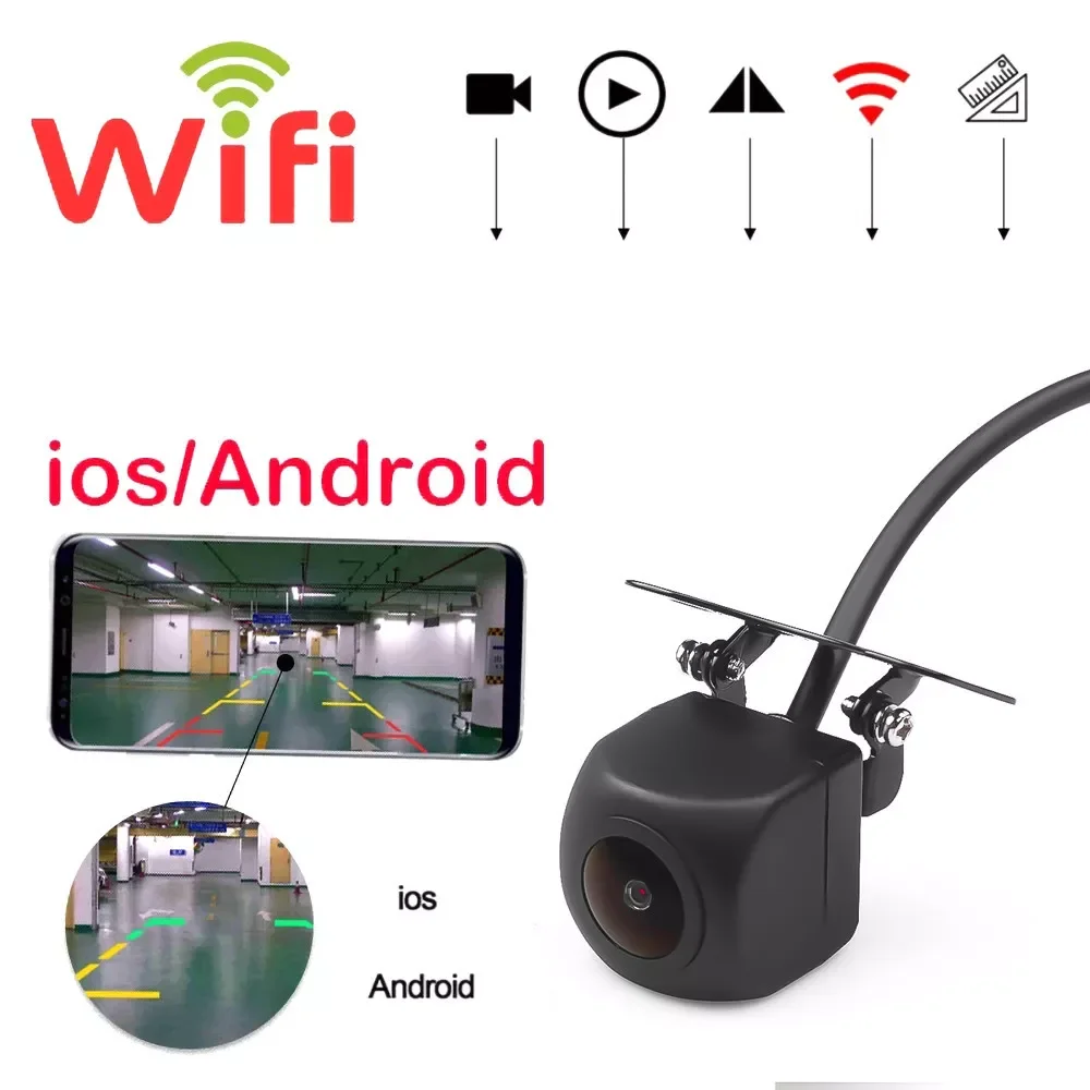 

WIFI HD Car Reverse Camera Wireless Car Rear View Camera for IOS Iphone and Android Phone With Video Recording Function