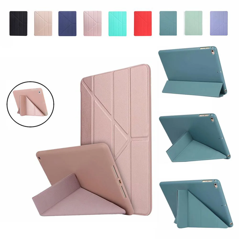 

IPad Case 2017 2018 9.7inch (5th 6th Generation) Smart Sleep Wake Soft TPU Silicone Leather Cover for IPad 9th 10.2 IPad Air 5