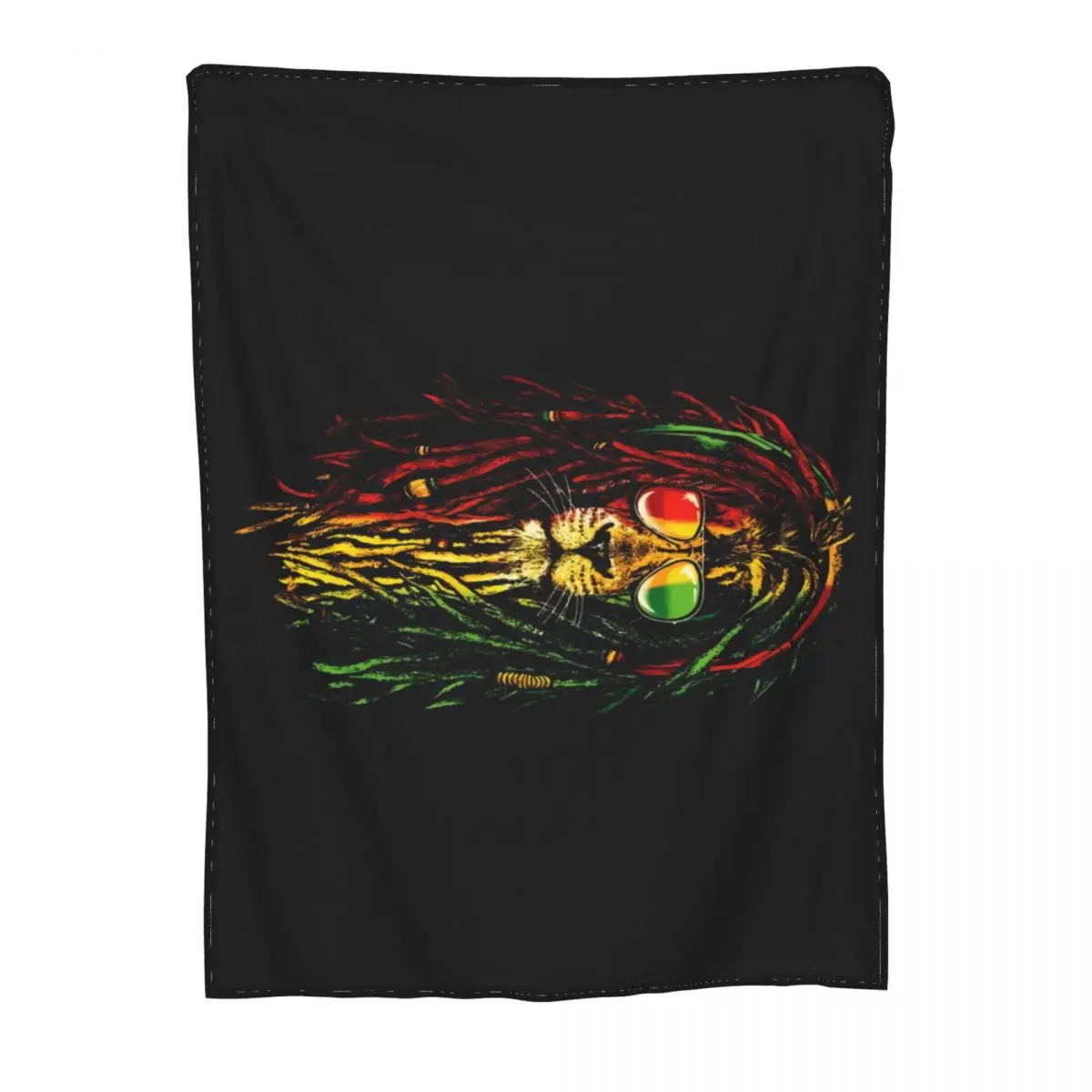 Rasta Singa Reggae Akar Muzik Bob Marley Dennis Brown Desmond Dekker Одеяло с любым логотипом