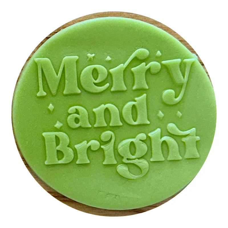 Инструмент для торта 3 дюйма веселый и яркий акриловый штамп с тиснением печенья