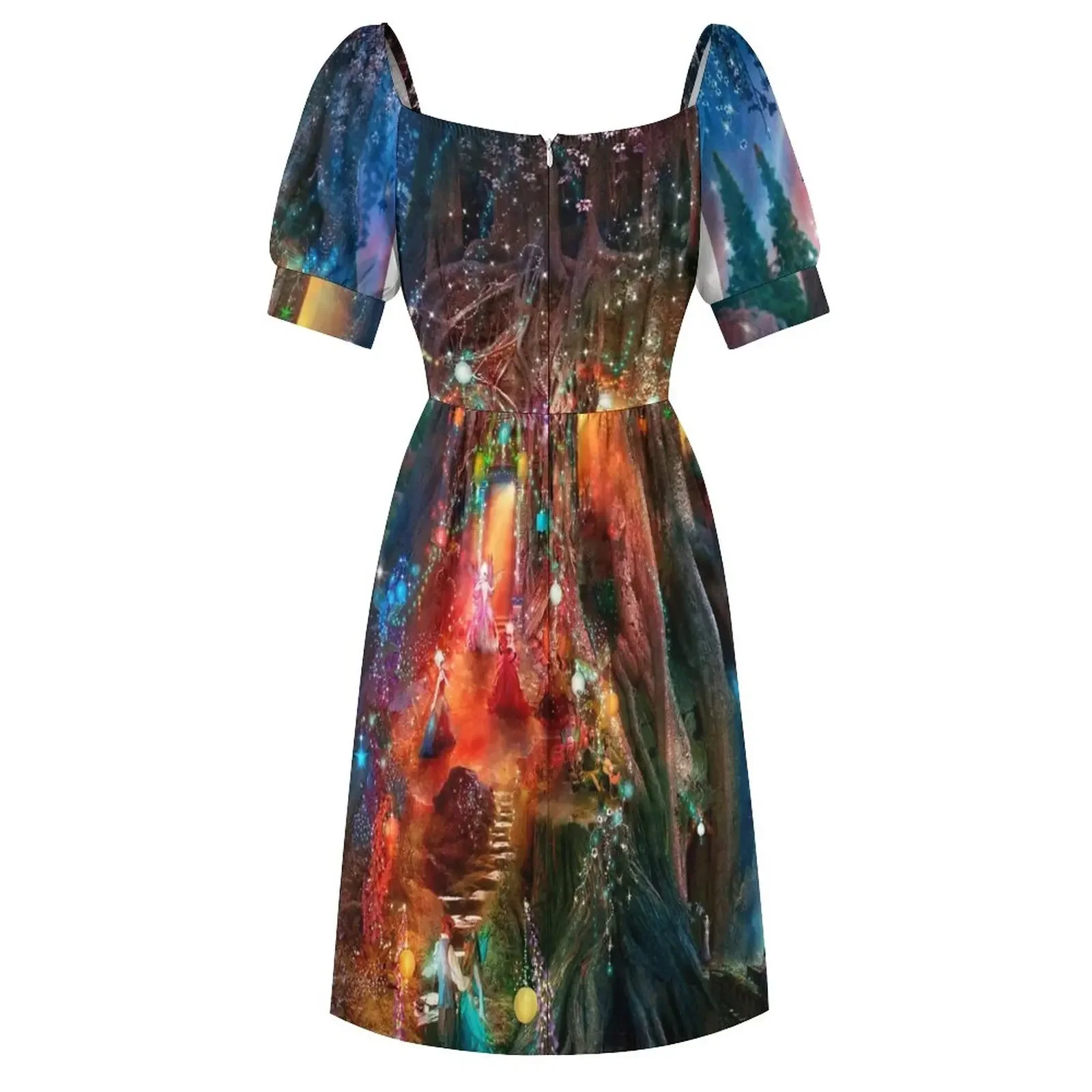 Платье Foxglove Ball с короткими рукавами Длинное женское летнее платье