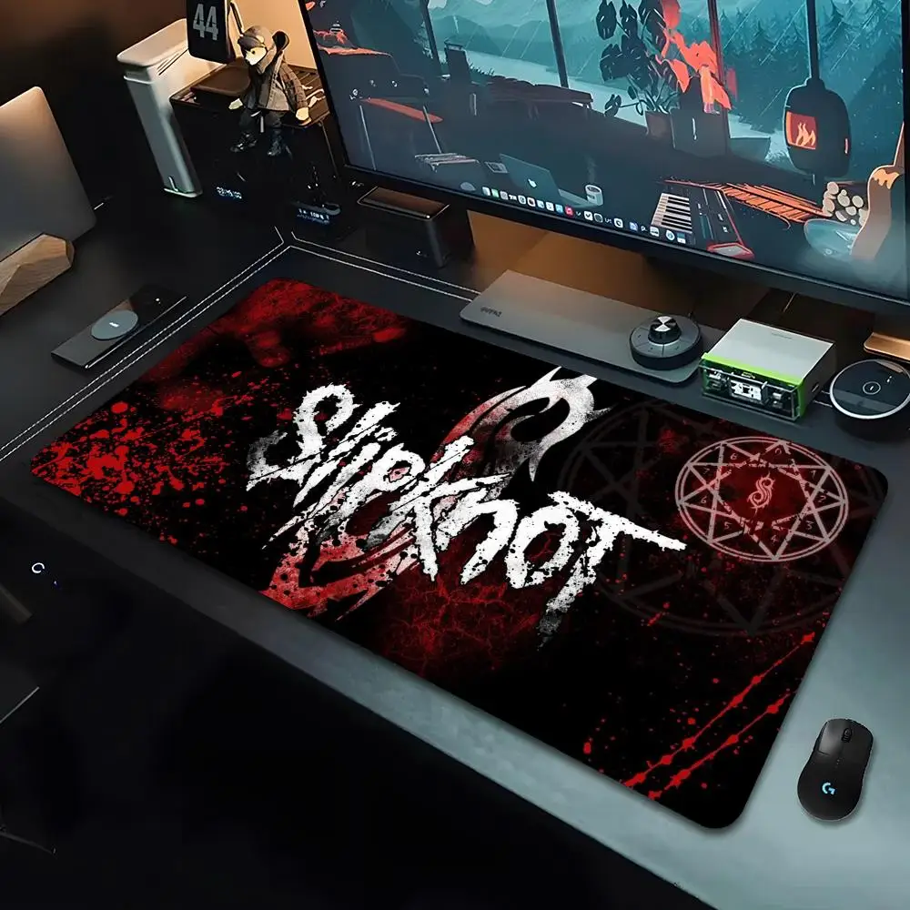 Большой коврик для мыши SlipknotEs Band с HD-печатью 90x40 см Офисная компьютерная