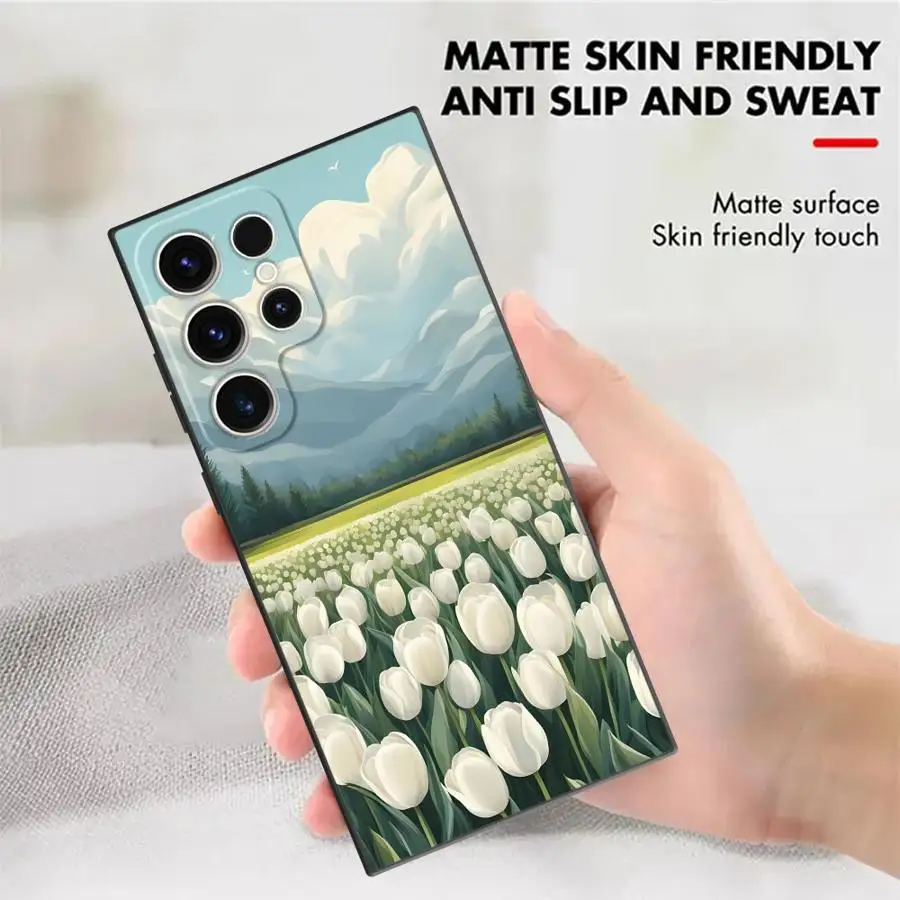 Чехол для Samsung Galaxy S26 S10 S9 S21 FE S25 Ultra S20 S24 Plus Note 20 Ultra 8 9 10 S23, чехол для телефона Sea Of Tulips (art.: 3920d974ab5bb) - 3920d974ab5bb