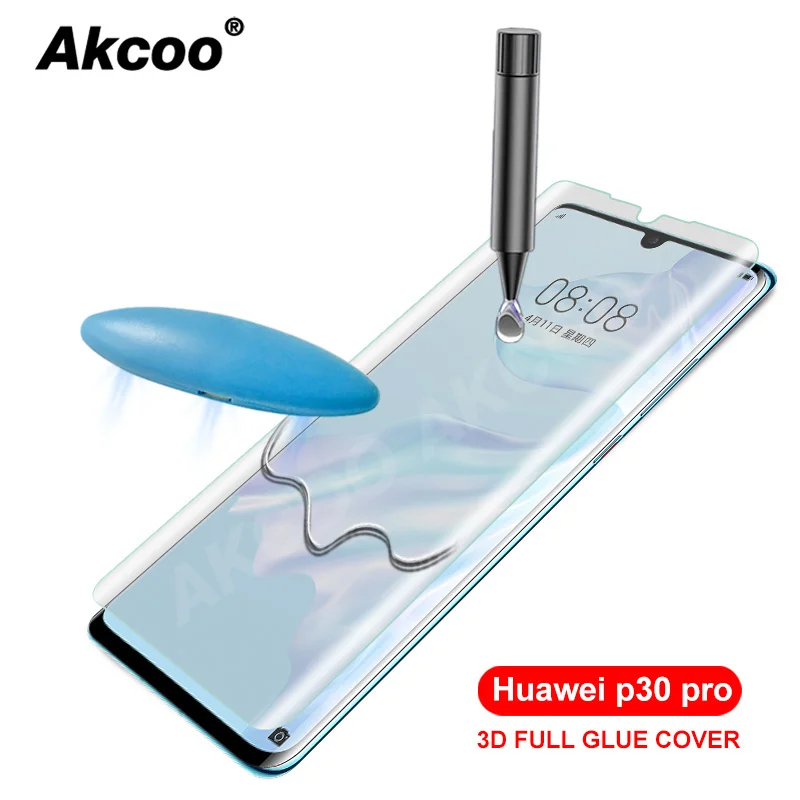 

Защитное стекло Akcoo с полным покрытием для Huawei P30 Pro/Lite