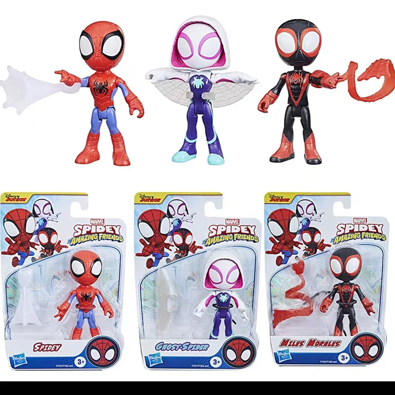 Marvel Legends Spider Man And His Amazing Friends Upgrade Suit Spidey Amazing Action Figure Collectable Model Toy Doll Kids Gift