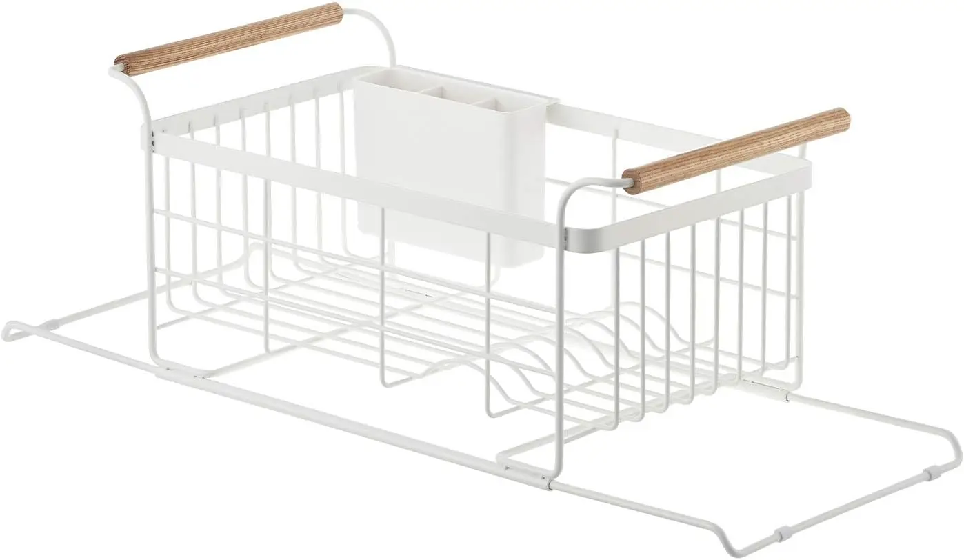 

3108 Sink Dish Drainer -Expandable Kitchen Drying Organizer Holder, One Size, White