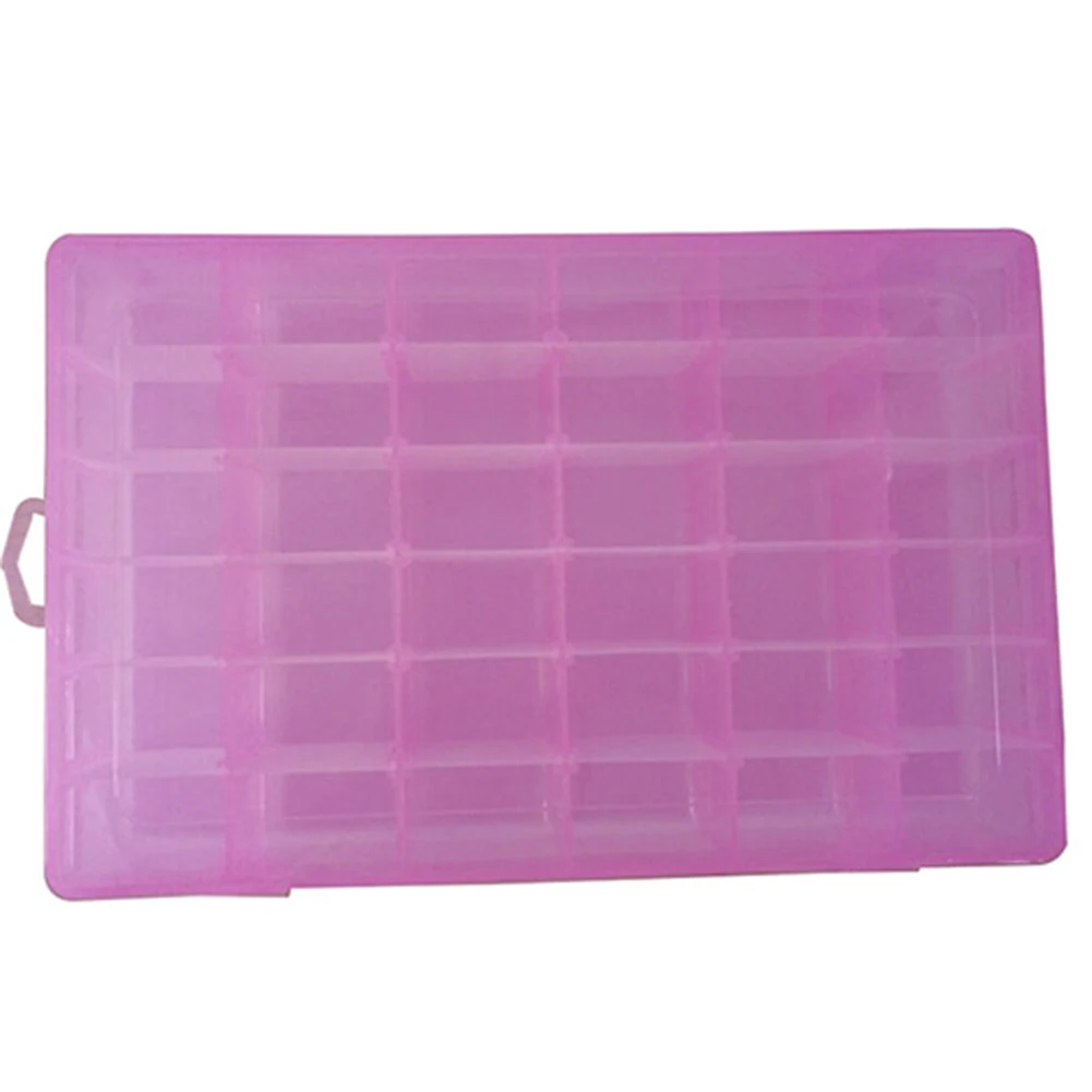 

1pcs 36 Grid Plastic Storage Boxes Slots Adjustable Packaging Transparent Tool Case Craft Organizer Box Jewelry Accessories