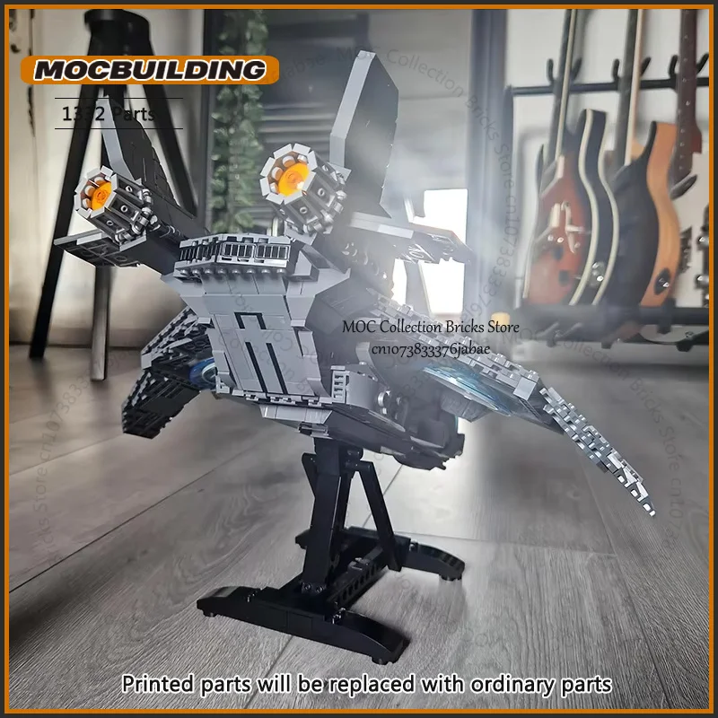 Конструктор MOC «Космический истребитель» в стиле Quinjet из серии фильмов, модель космического самолета, технологические блоки, классическая игрушка, подарки (art.: 3920daba0b02c) - 3920daba0b02c
