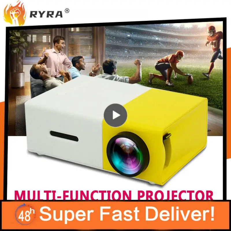 

Видеопроектор Yg300, Легкий домашний медиаплеер, энергосберегающий портативный мини-проектор, домашний кинотеатр Full Hd, ТВ-приставка