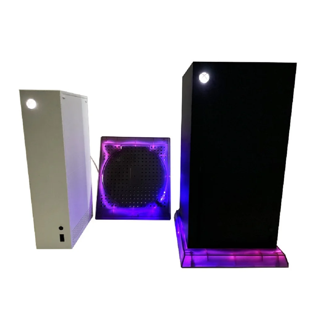 

Вертикальная подставка RGB для игровой консоли Xbox Series X/S, дистанционное управление через приложение, подставка для док-станции со светодиодн...