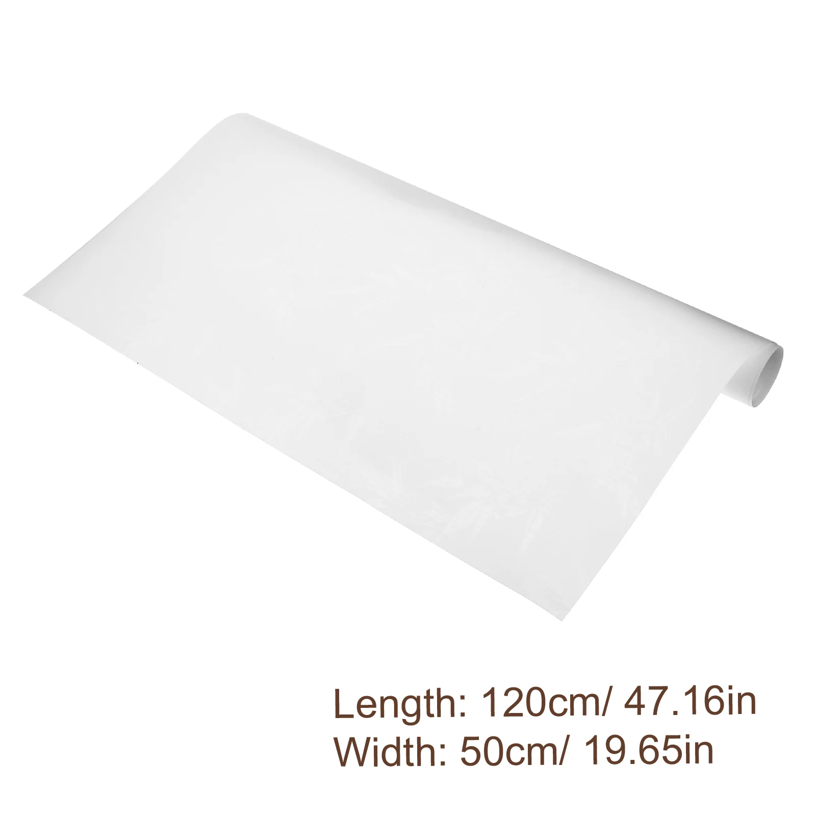 Рулон абажура из ПВХ белый предварительно вырезанный длина 120 см * 50 настольная