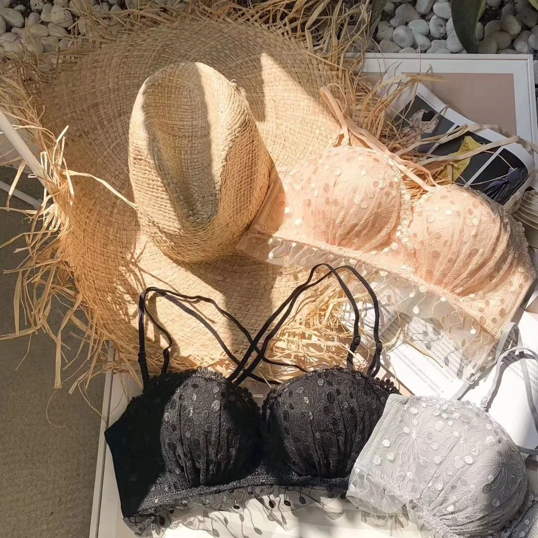 

Wind chime grass is a generation hair gathering sexy non steel ring large lace bra set with auxiliary breast and upper support
