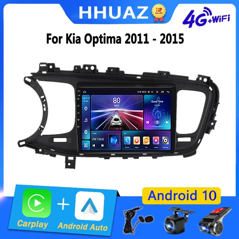 for Kia K5 Optima 2011 2012 2013 2014 2015 Android Gps Navi Stereo 4G WIFI Carplay 2din Screen Autoradio Multimedia Video player