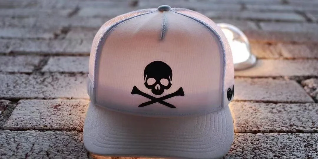 

G4 GOLF HAT SKULL Printed Sun Hat Men's and Women's Same Sports Sunscreen Hat Golf Supplies Couple Hat