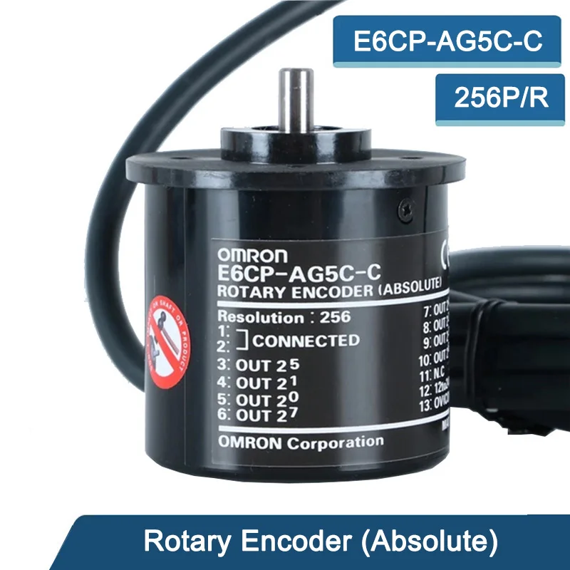 E6CP-AG5C-C 256P/R Gray Code output Absolute Rotary Encoder photoelectric counter motor controller angle Rotary Encoder