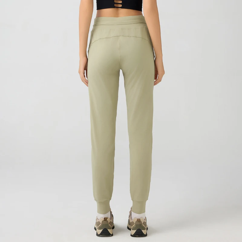 Женские спортивные брюки с разрешенными карманами и высокой талией регулируемые