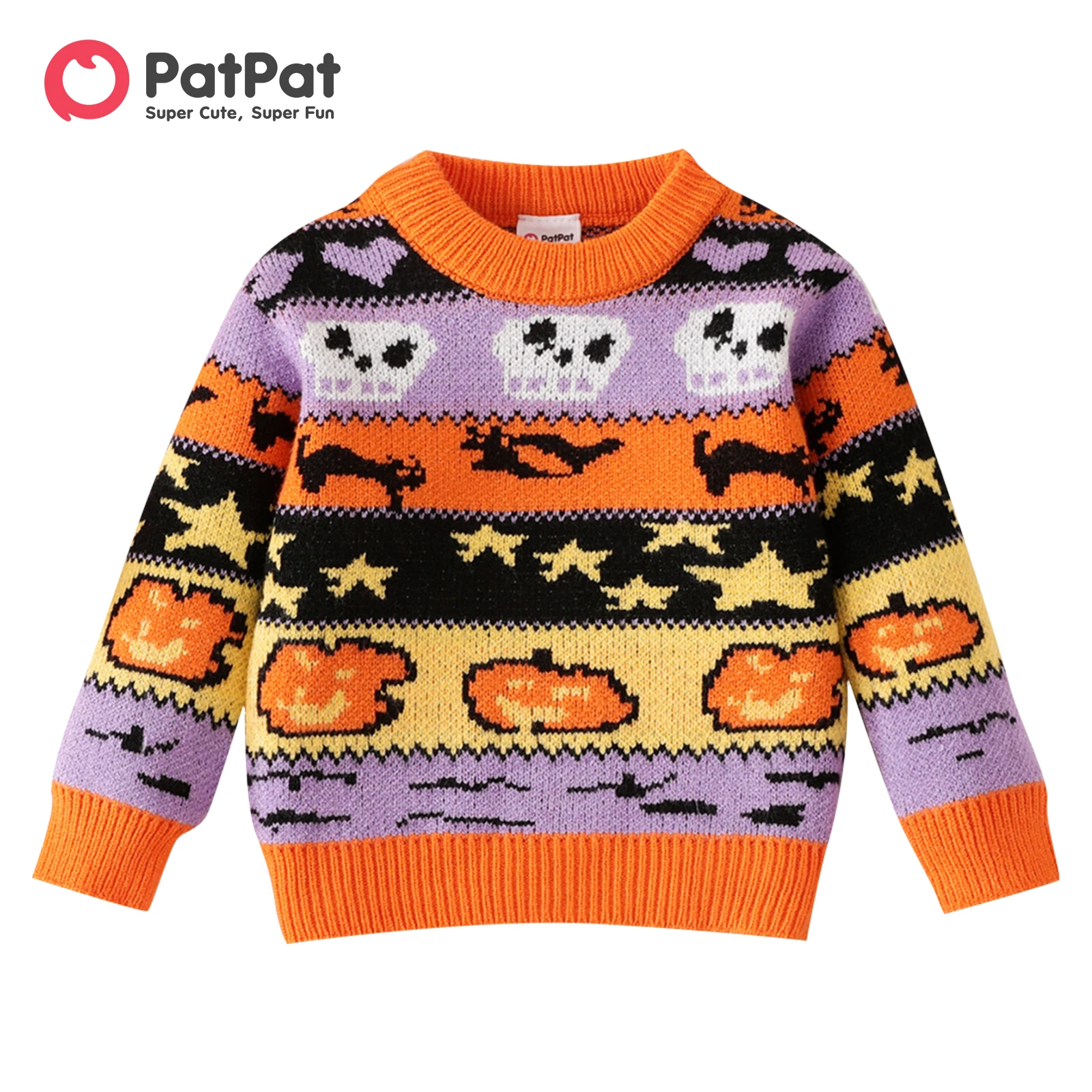 

PatPat Baby Boy/Girl Childlike Halloween Sweater