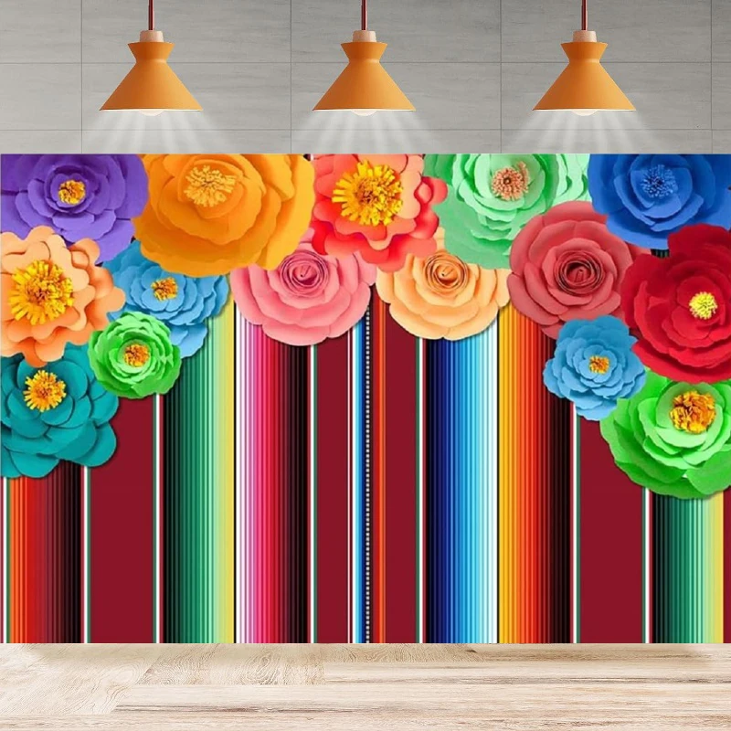 Праздничный тематический полосатый фон для фотосъемки пять де Mayo мексиканский