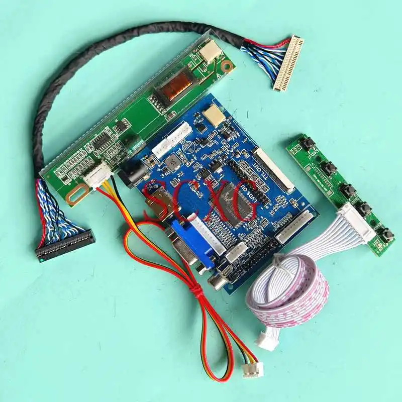 

For TD141TGCD1 TD141TGCD2 Laptop Display Screen Controller Board DIY Kit AV VGA HDMI-Compatible 1024*768 1CCFL LVDS 30 Pin 14.1"