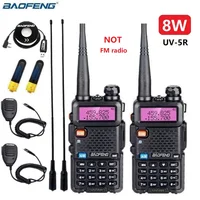 2pcs Walkie Talkie Long Range Baofeng uv5r 8w Dual Band Ham Radio Station VHF UHF High Power hf Transceiver Radio Scanner UV-5R