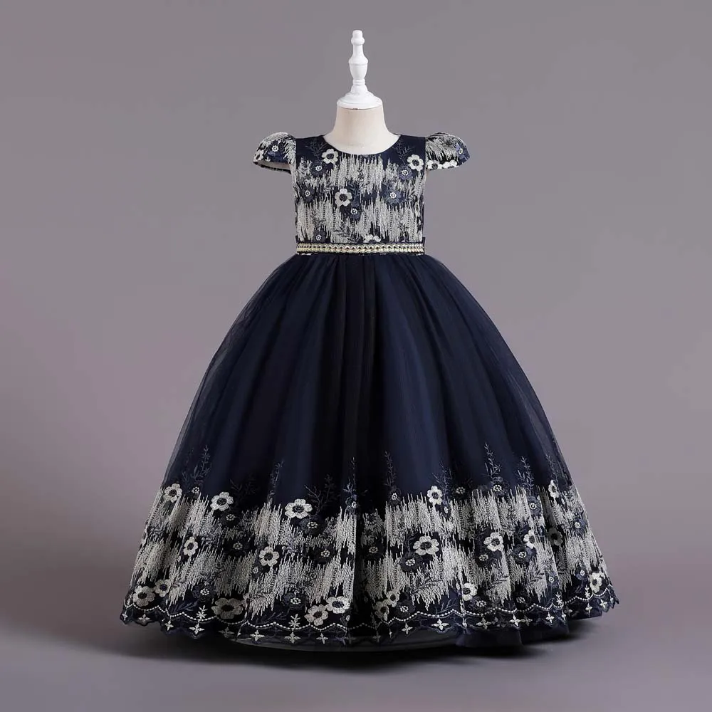 

Latest Dress Style Beautiful Baby Cotton Long Frock Wedding Party Flower Girl Dresses