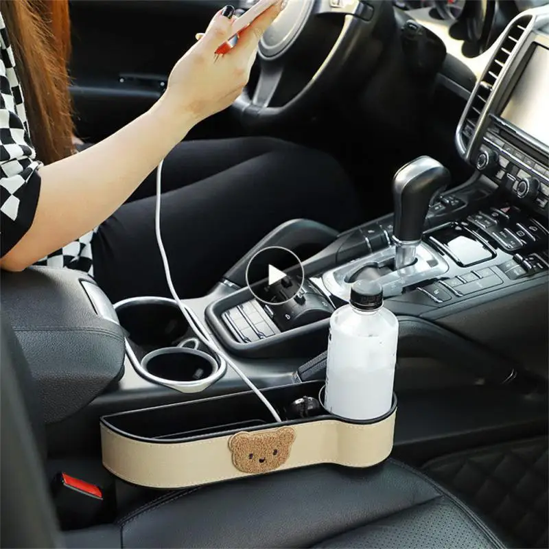 

Easy To Install Car Seat Gap Clip Box Durable Automotive Products Handy For Driving Gap Storage Box Multi-function Creative
