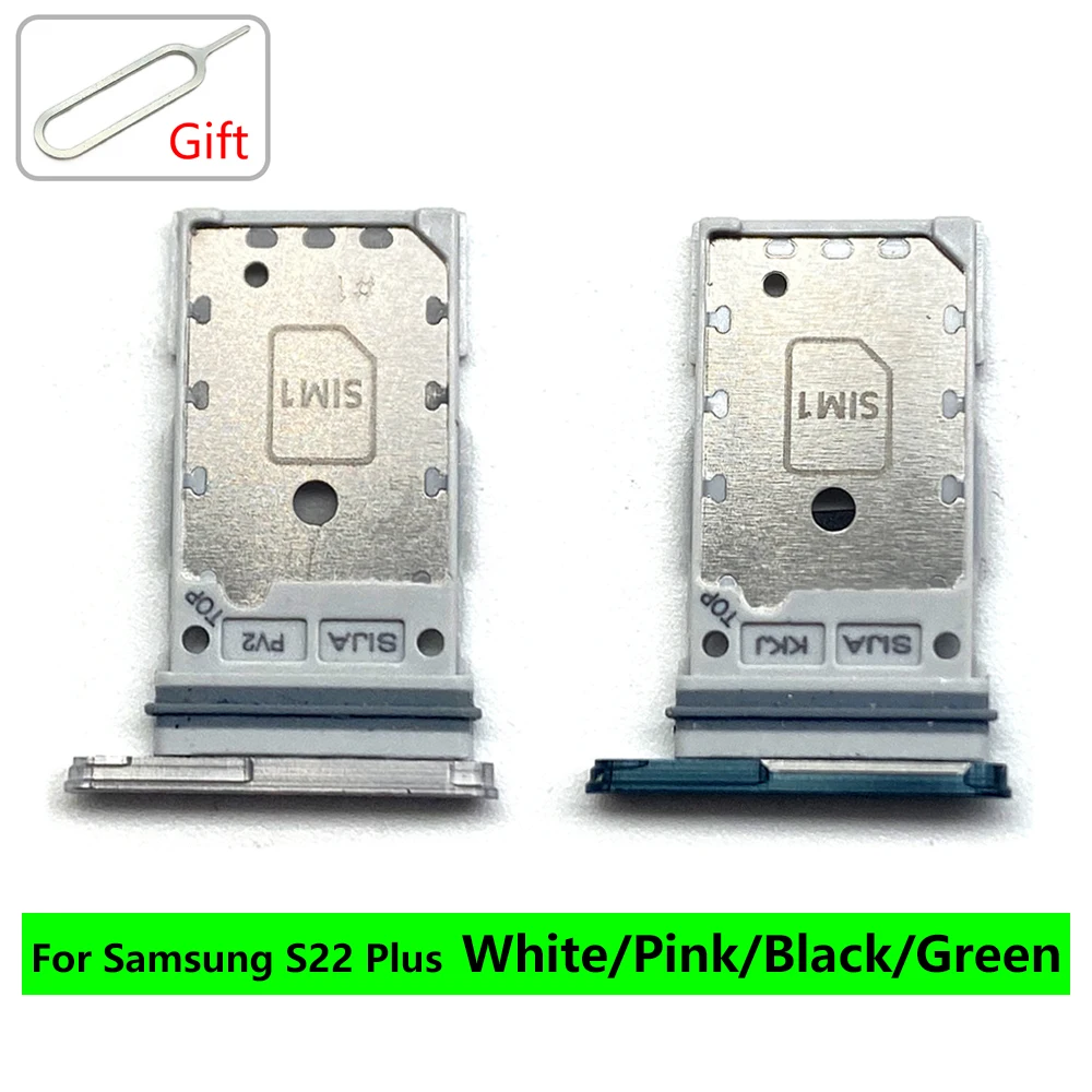 

10 Pcs Dual Sim Card Slot Tray Holder Sim Card Reader Socket Replacement Parts For Samsung Note 20 Ultra S22 Plus