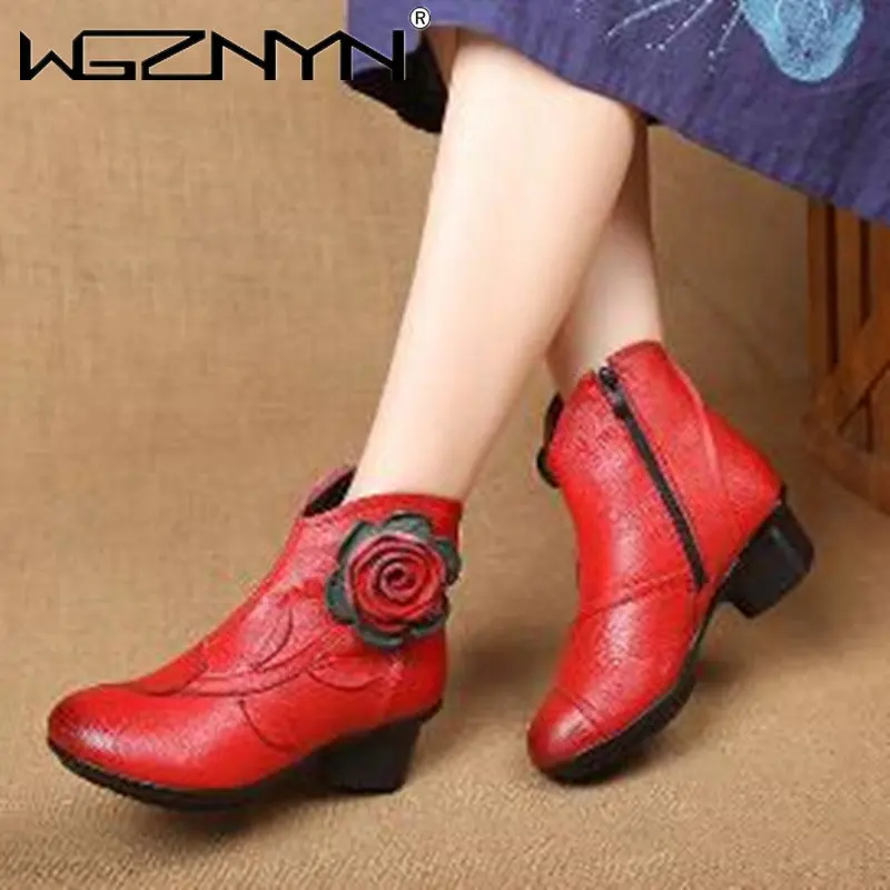 

2023 High Quality Retro Boots Mujer Chaussure Women Genuine Leather Boots Casual Ladies Shoes Summer Flat Boots Push Up Big Size