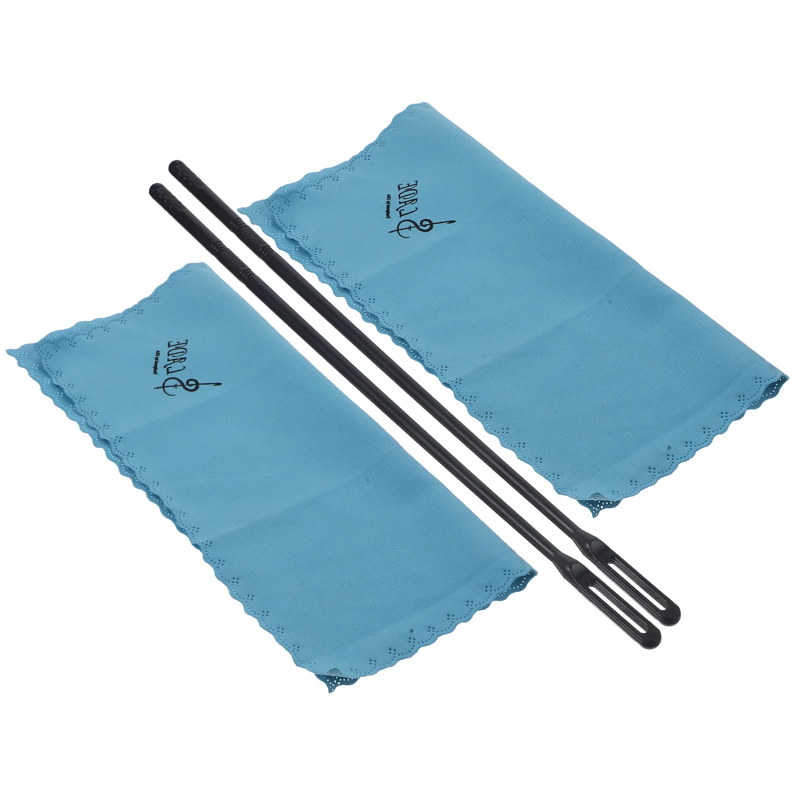 

1 Set Flute Cleaning Stick Flute Cleaning and Nursing Tools Cleaning Cloth (Black) Accessories
