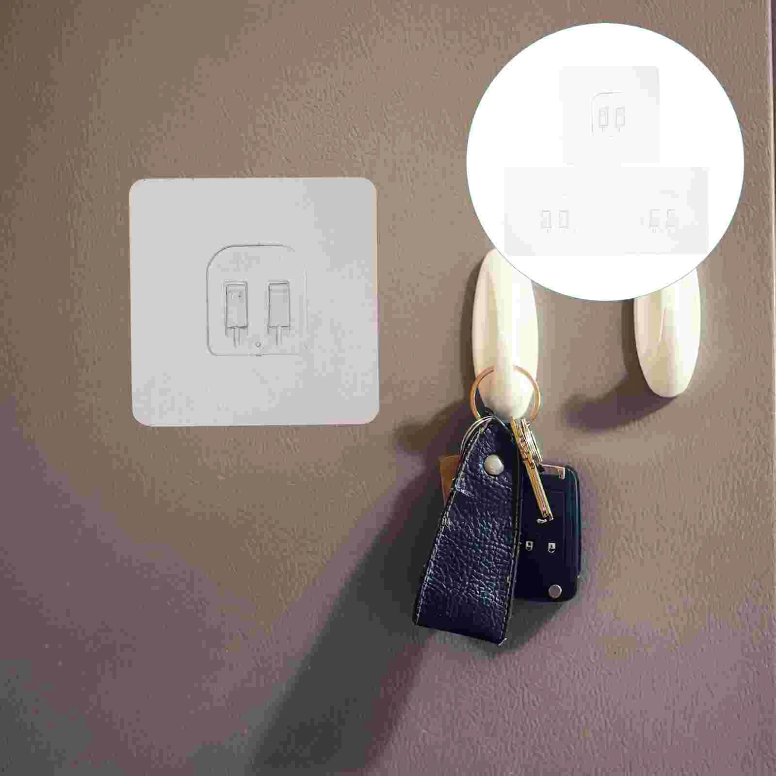 

20 Pcs Shelf Stickers Towel Hook Stick Hooks Accessories Hooks Hanging Wall Adhesive Hooks Shower Rack Sticky Pads