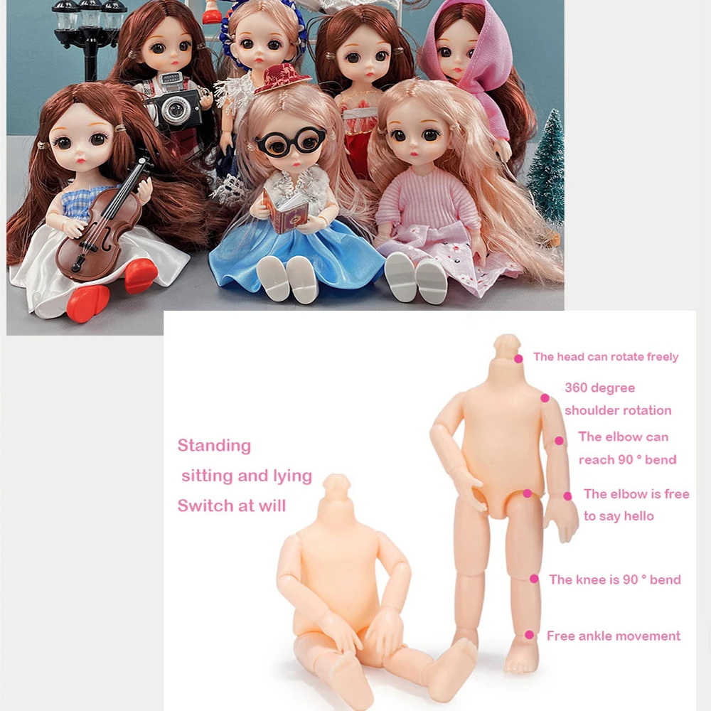 Новинка 1/12 шарнирная кукла модная мини-кукла с одеждой Ob11 наряд сделай сам