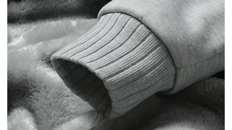 winter warm thick wool Harajuku men's hoodie jacket Chinesischen Charakter Karate