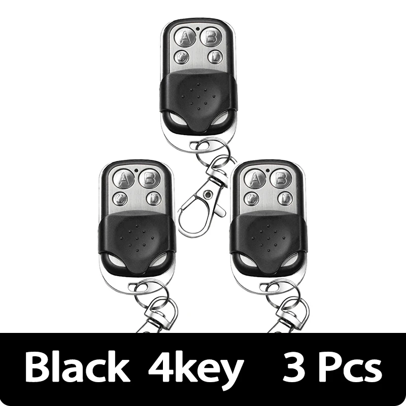 Дубликатор открывания гаражных ворот, 4 кнопки, металлические кнопки, 433 МГц, универсальный клон, фиксированное обучение, дубликатор ворот с подвижным кодом