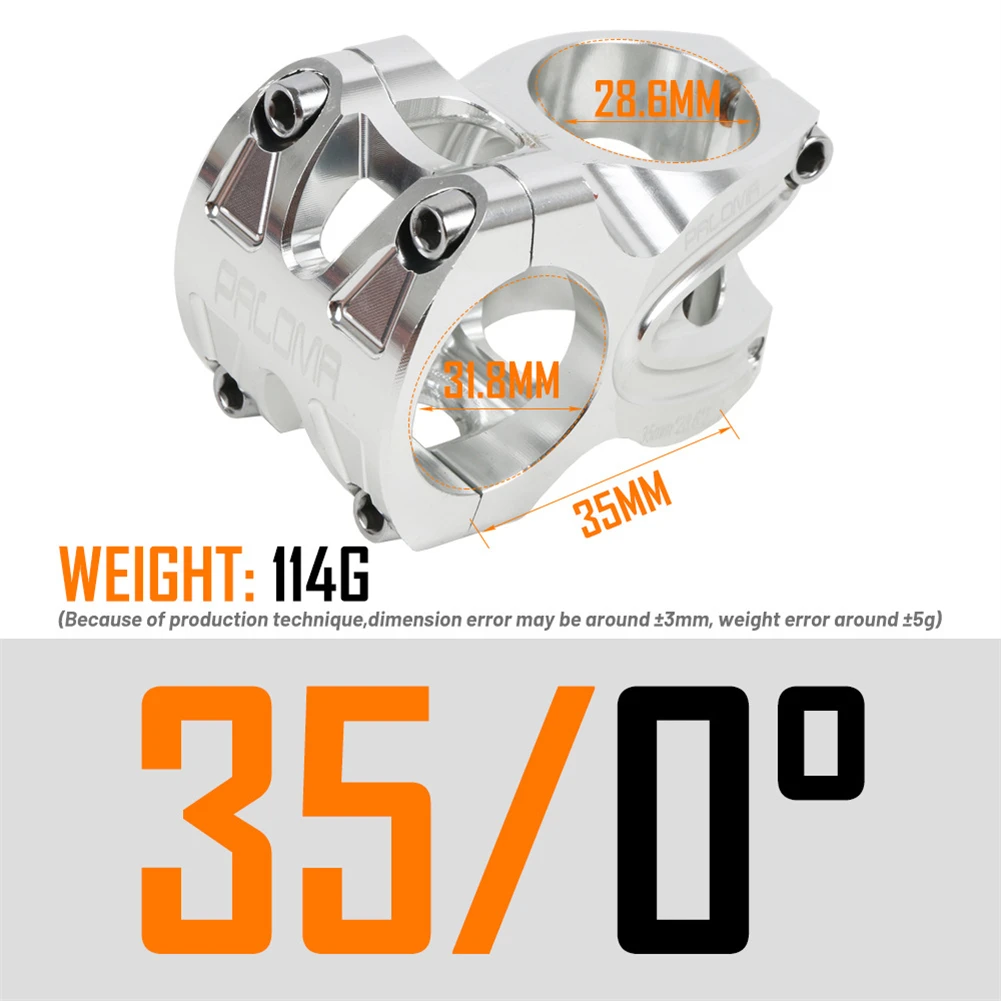 

Bar Handlebar Short Stem Ultralight 1pcs 31.8X35MM Aluminum Alloy Bike