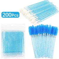200 pcs disposable crystal makeup brushes tool set eyelash lip microbrush mascara wands applicator swab eyelash extension tools