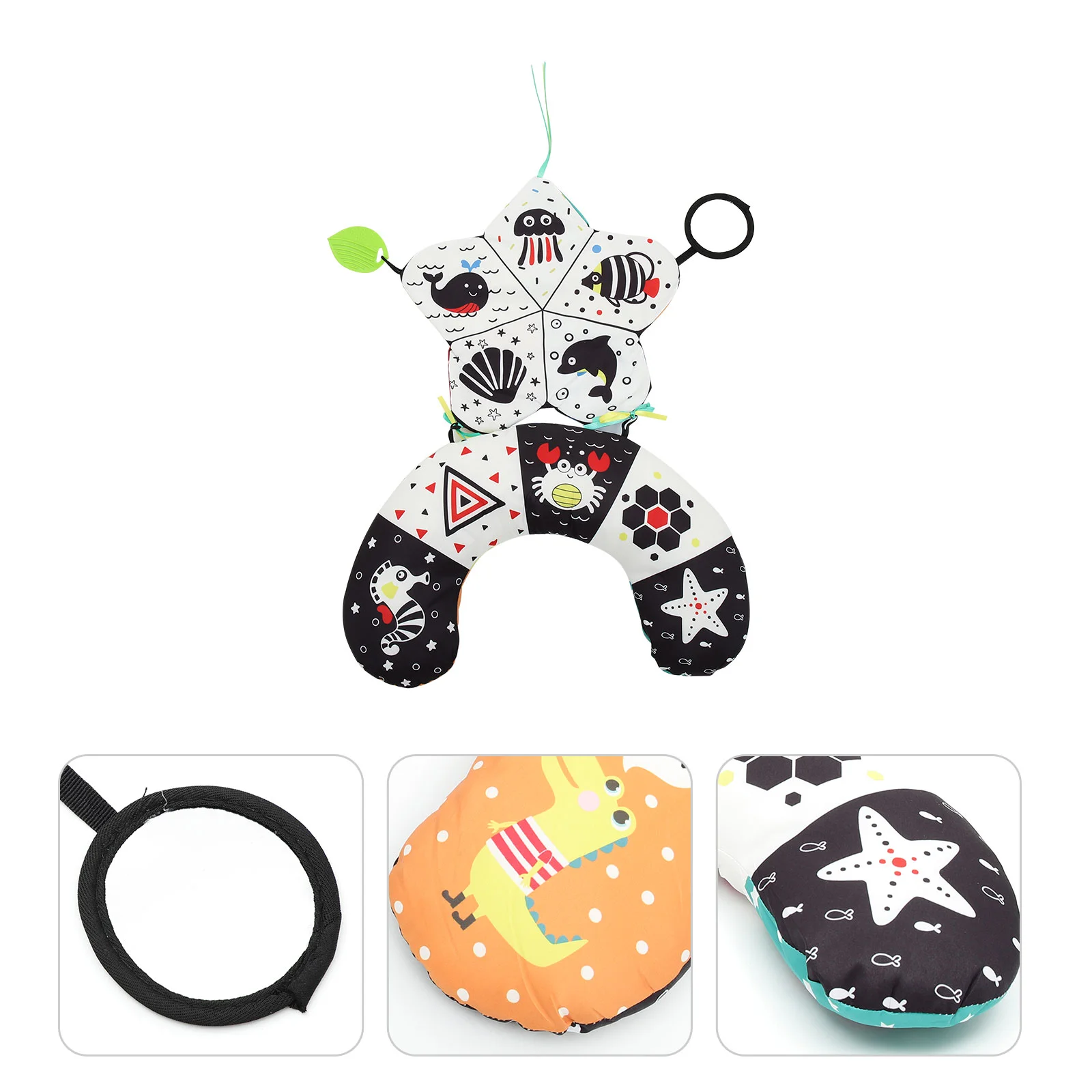 

Baby Tummy Time Plaything Educational Plaything High Contrast Cognitive Toy