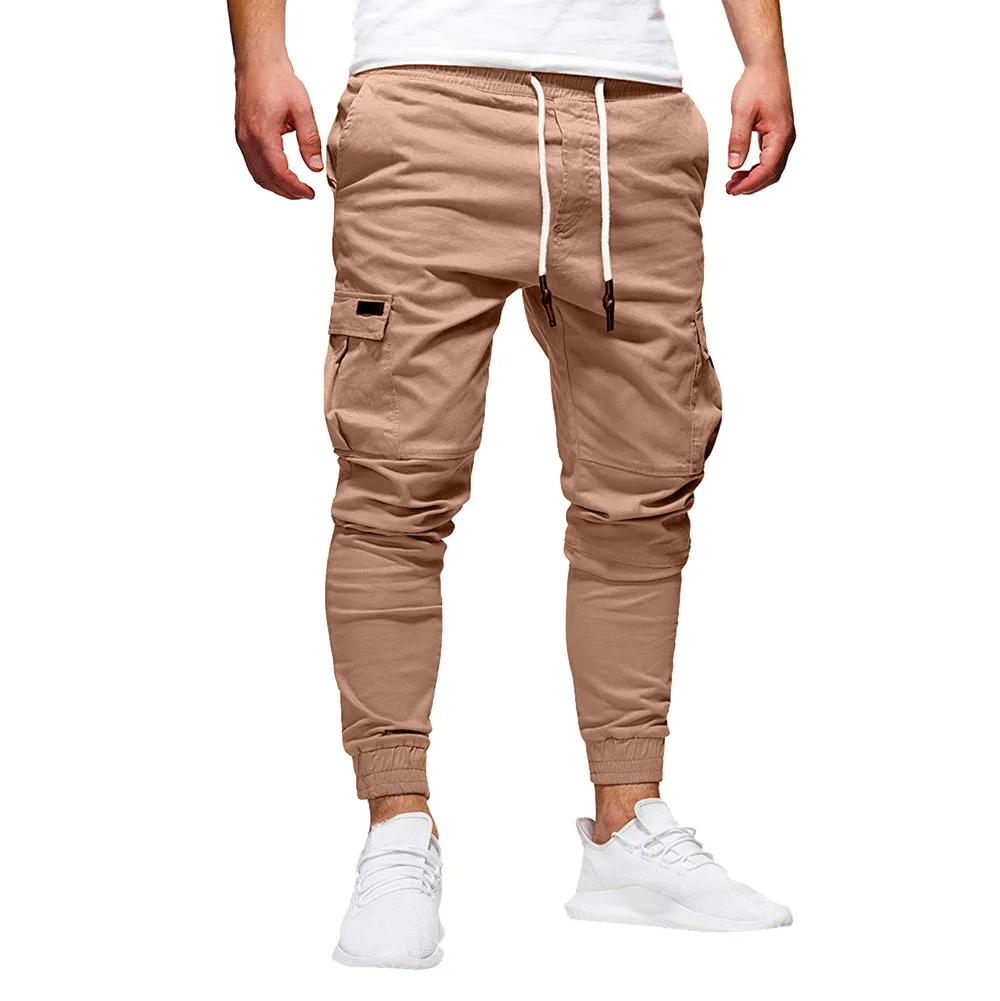 

Sport Color Bandage Pant Fashion Loose Drawstring Men's Casual Sweatpants Men's pants