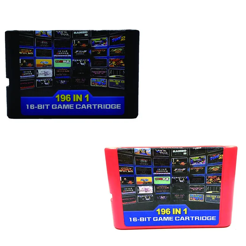 

Sega 196 IN 1 Game Card with Battery Memory Fully Integrated Chip Series Superior Quality Toys Gift