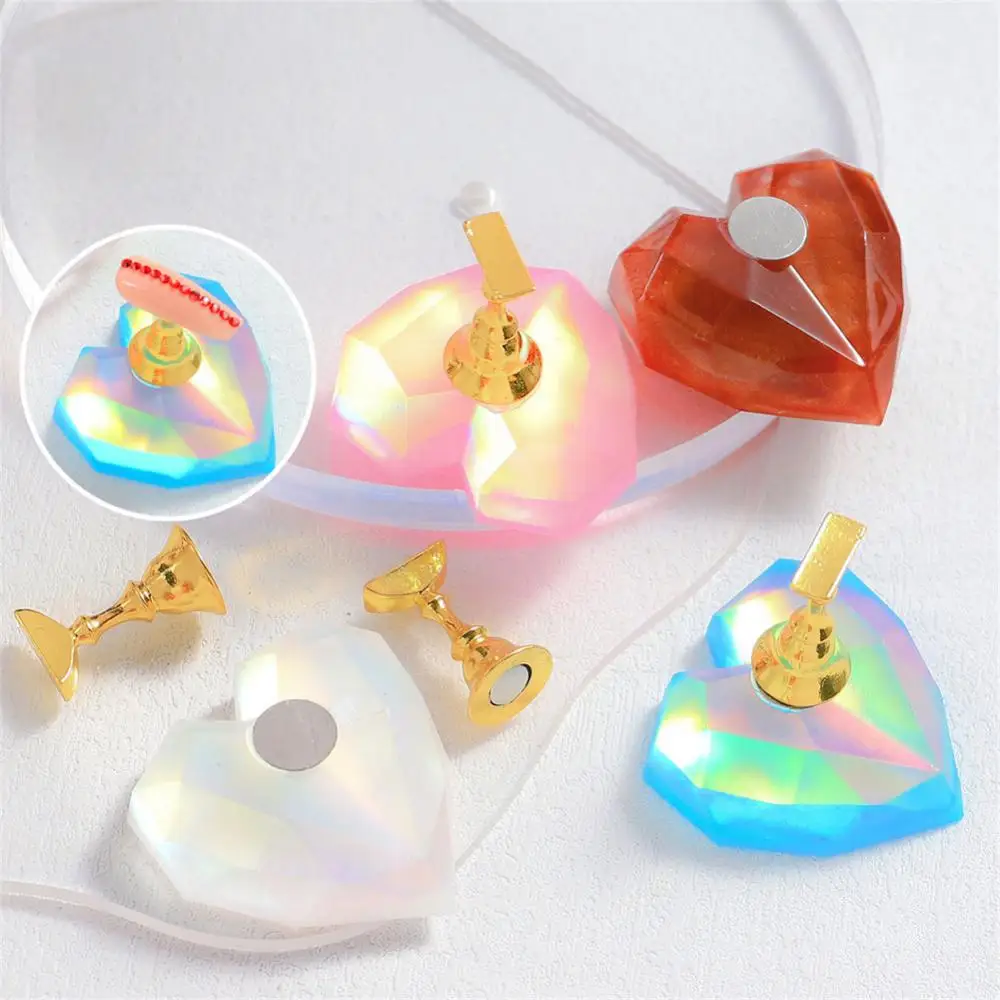 

Nail Practice Holder Aurora Crystal Nail Art Practice Display Stand Nail Art Display Stand Uv Gel Polish Showing Shelf Diy Nails