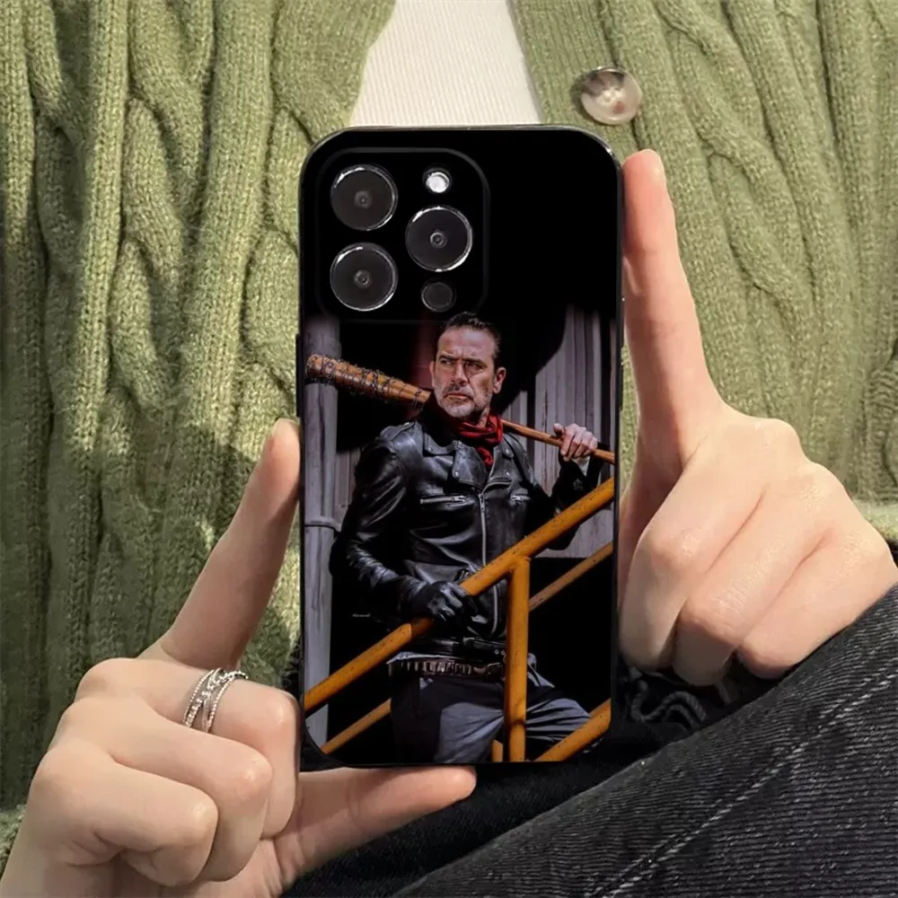 Чехол для телефона Dead Negan Apple iPhone 15 14 13 12 11 XS XR X 8 7 Pro Max Plus mini силиконовый черный
