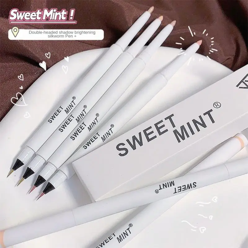 

Soft Smooth 4 Color Lying Silkworm Pen Brighten Eyes Highlighter Pencil Female Makeup Eyeliner Pen Double Head Glitter Matte