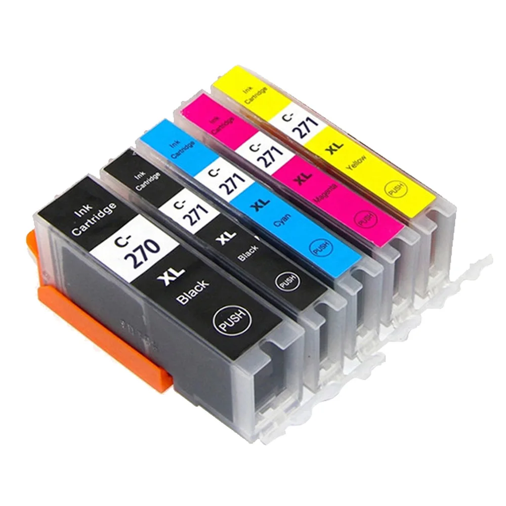 

PGI270 CLI271 XL Ink Cartridge for Canon PIXMA MG5720 MG5721 MG5722 MG6820 MG6821 MG6822 MG7720 Printer