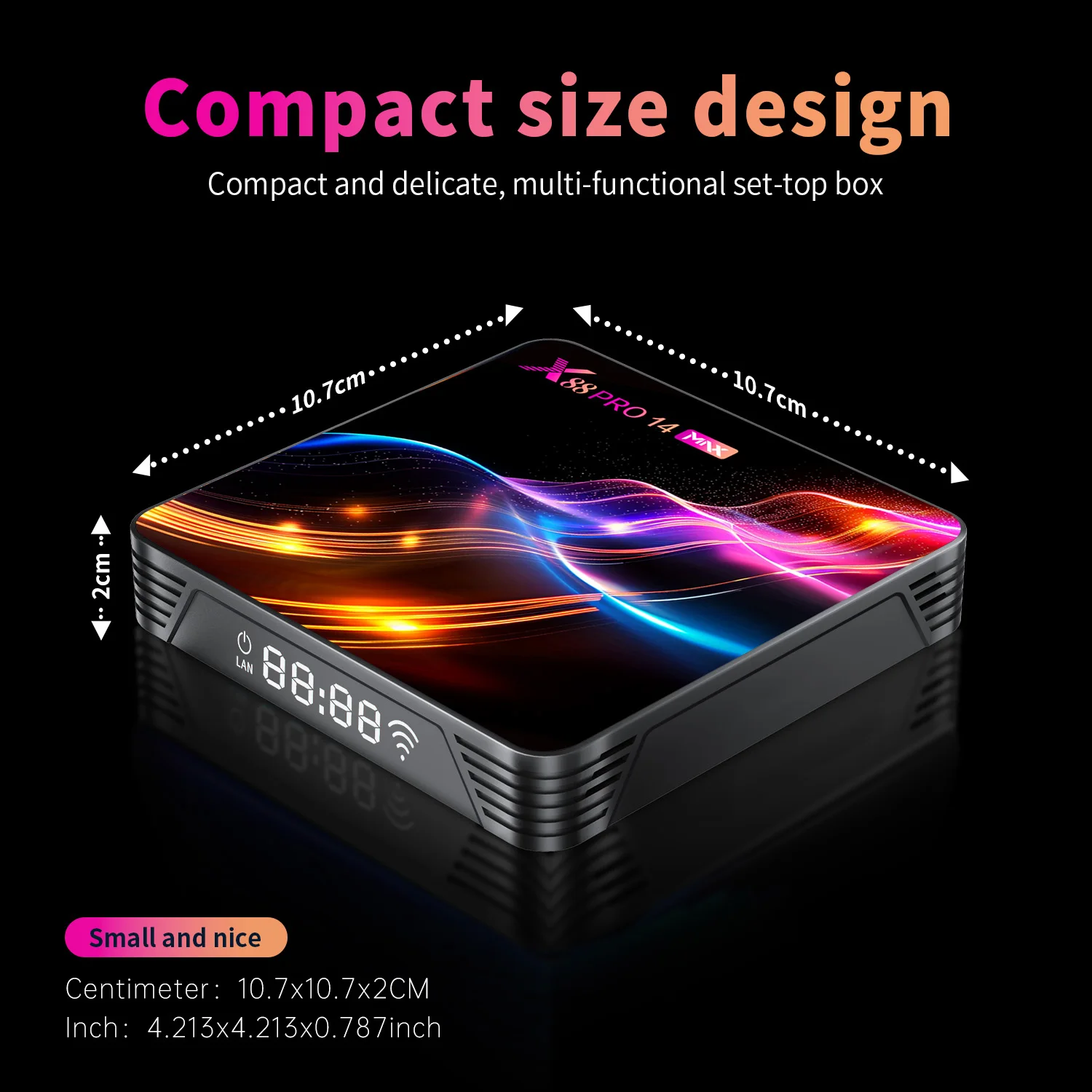X88 Pro 14 Max TV Box Android 14 Rockchip RK3528 8K HD Smart TVBOX WIFI6 BT5 Магазин приложения Набор TOP Box X88Pro14 (art.: 3920d472b1a67) - 3920d472b1a67