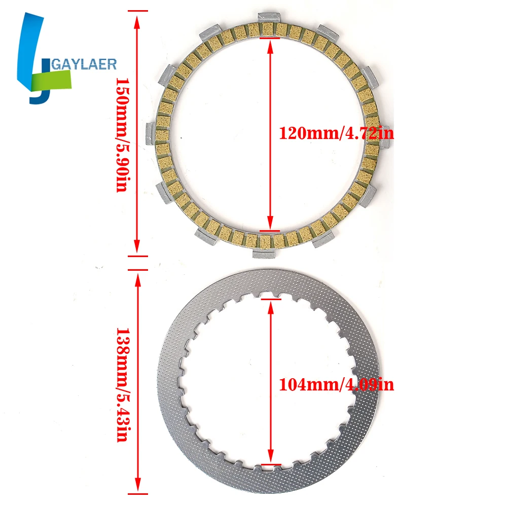 Диски фрикционного диска сцепления для Honda CB500T CB 500 T 1974-1977 22201-MA7-000 22321-MG8-000 22321-283-000