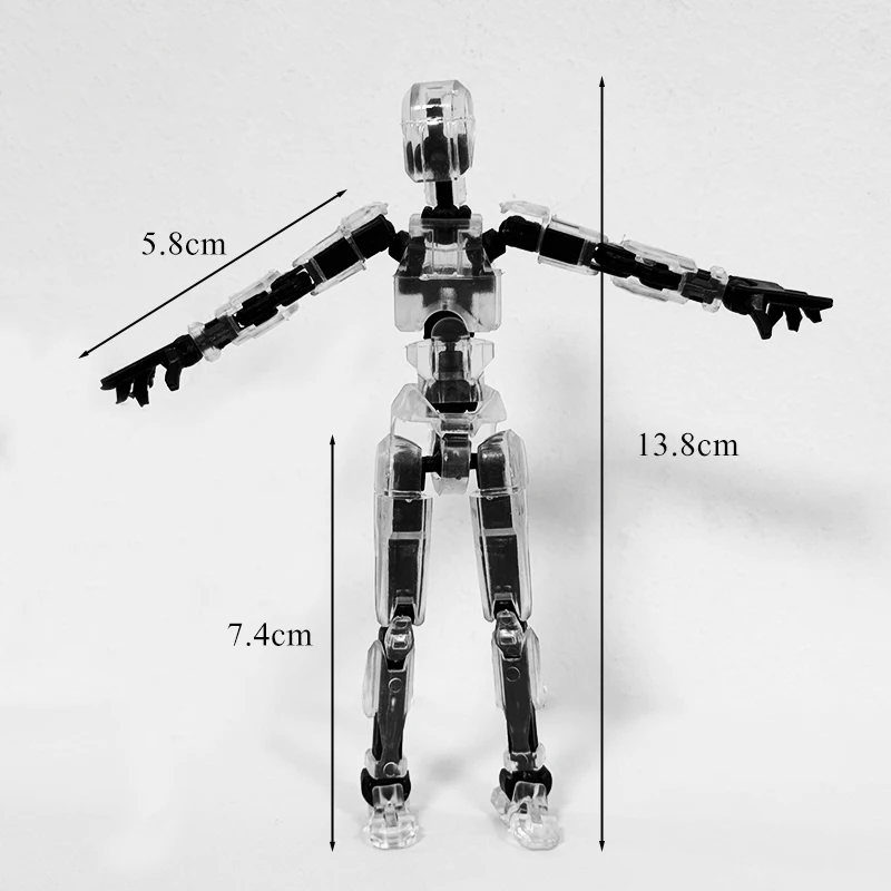 3D Печатная Фигурка Робота Многошарнирный Мобильный Манекен С Оружием Настольные